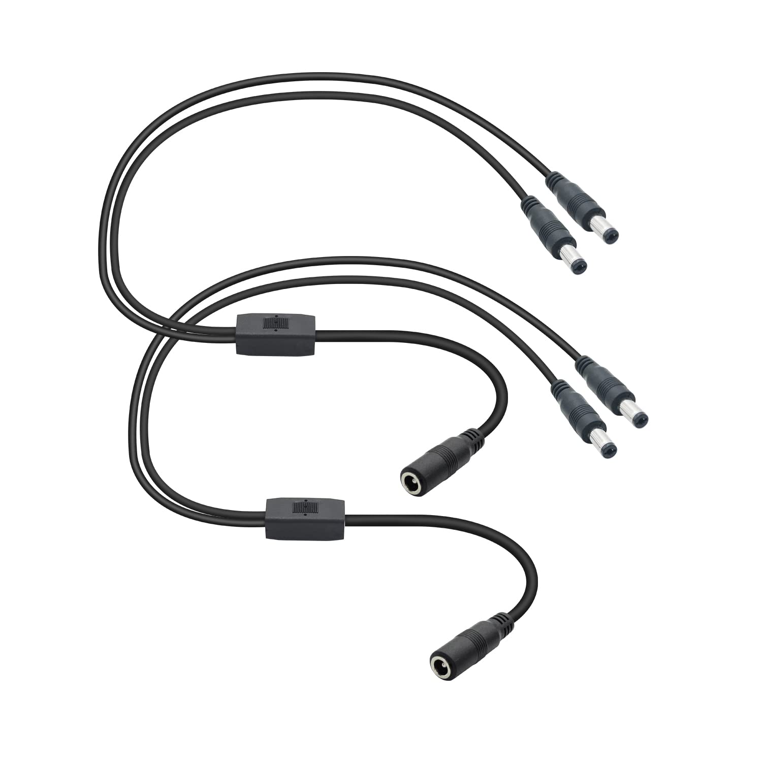 Amazon.com : DC Power 1 Female to 2 Male Splitter Cable,0.45m/18in